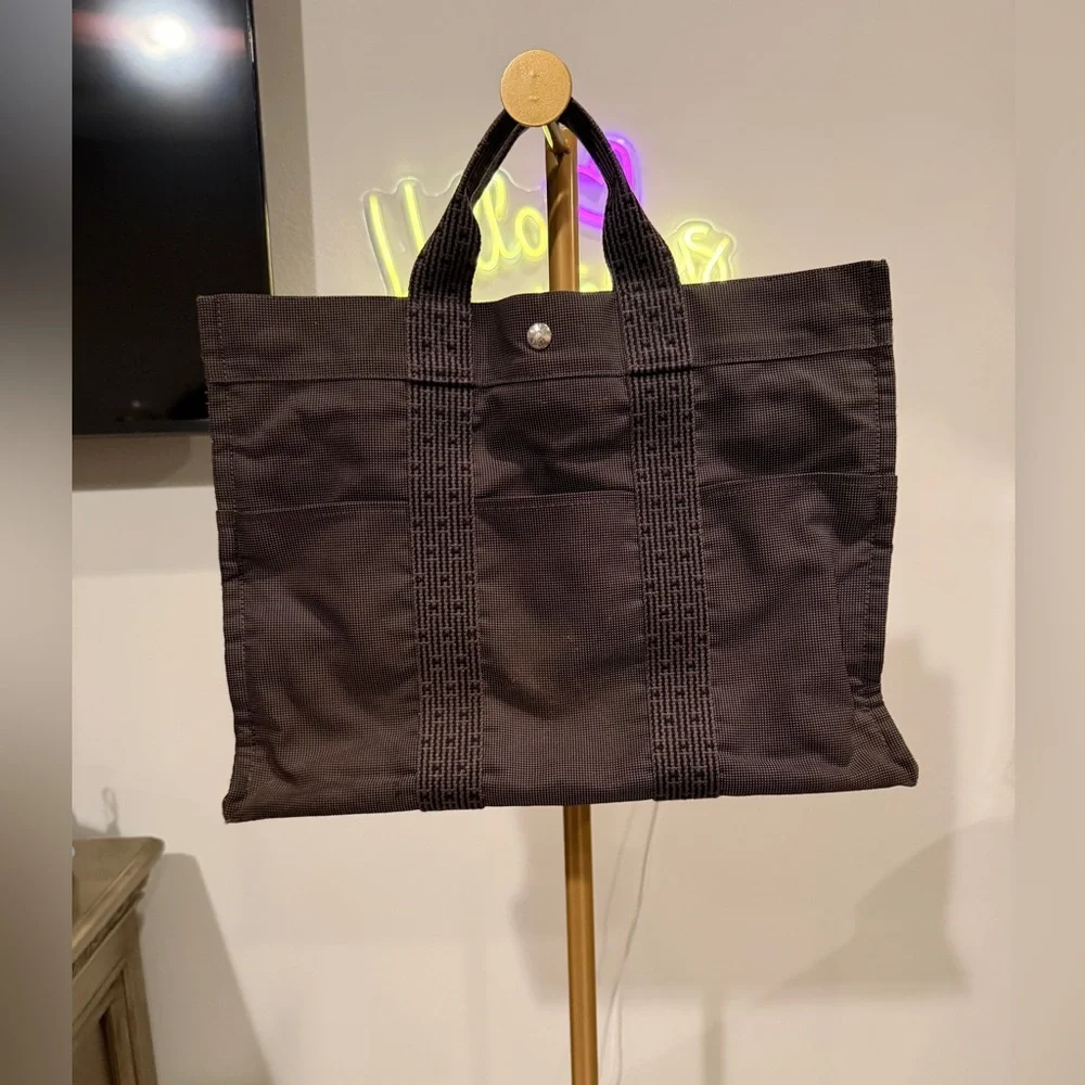 Hermes Sac Fourre Tout MM Cotton Canvas Tote